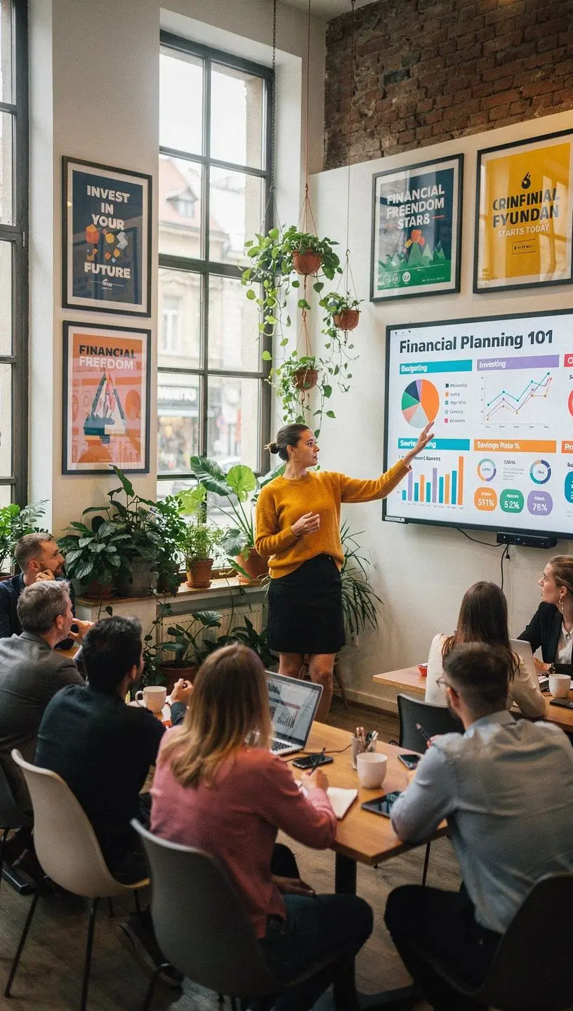 Infografika a személyes költségvetés felépítéséről és a pénzügyi célok kitűzéséről.